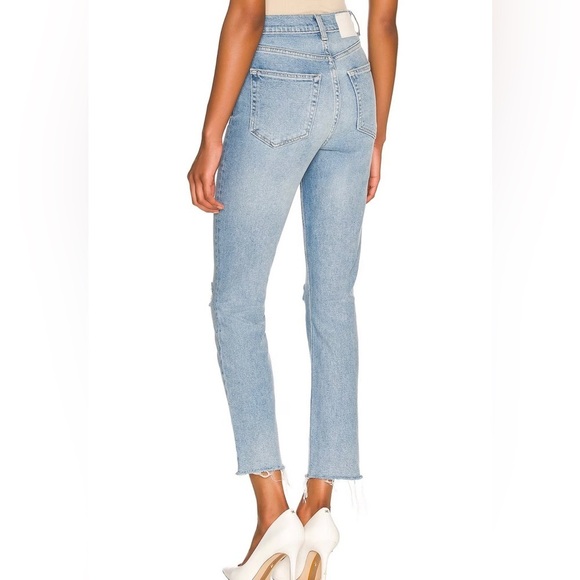 Grlfrnd The Piper Super High Rise Stretch Slim Crop in La Jolla - Picture 11 of 13